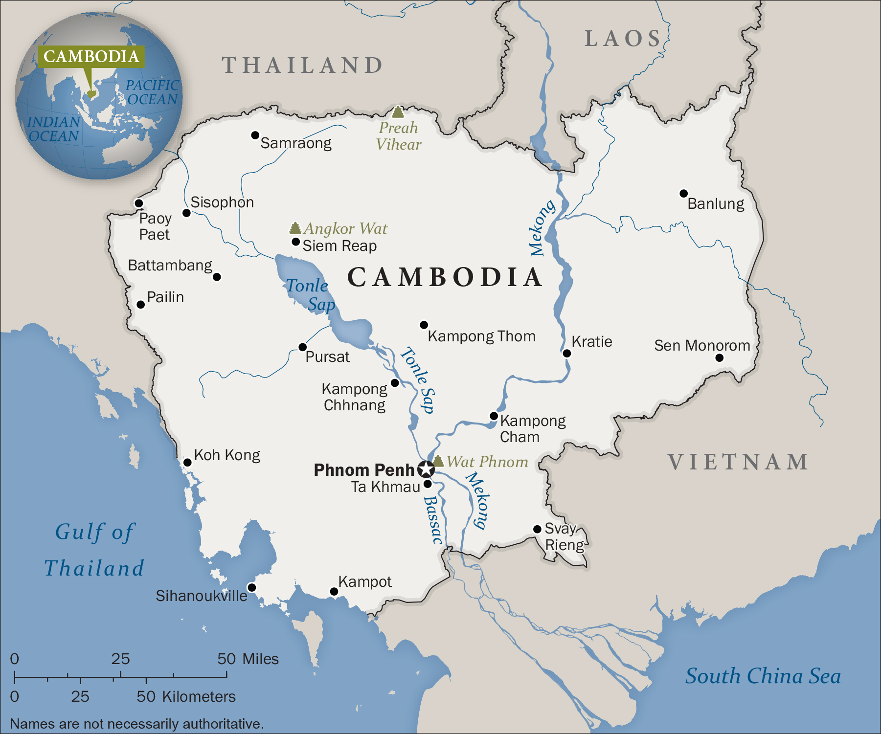 Cambodia Map