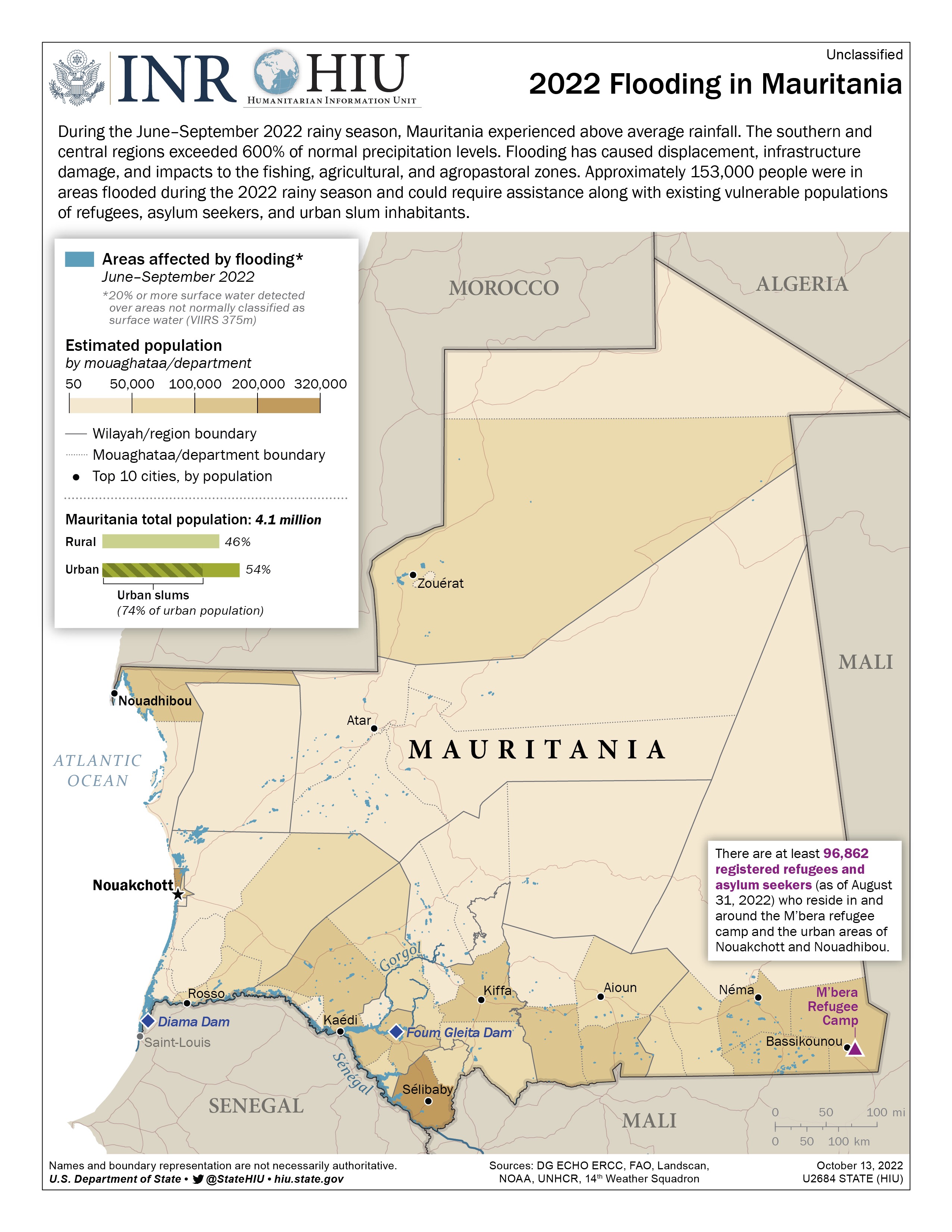 2022 Flooding in Mauritania Infographic