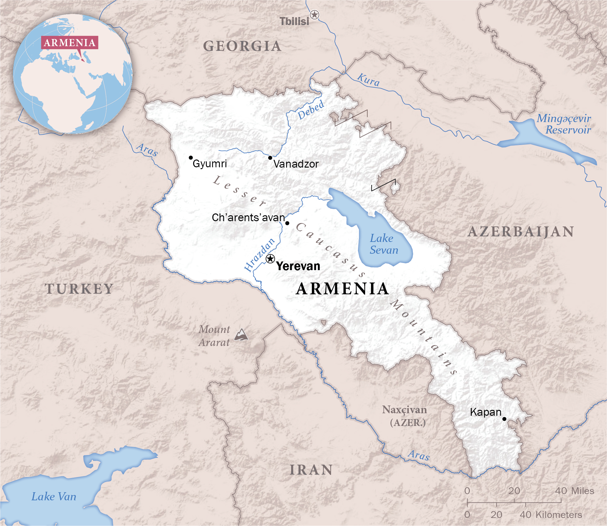Armenia Map