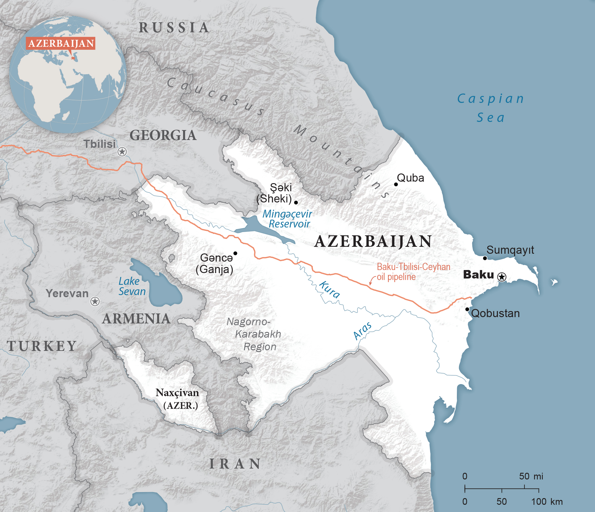 Azerbaijan Map