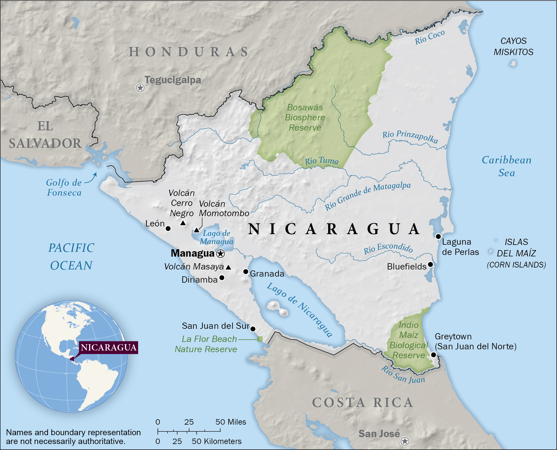 Nicaragua Map